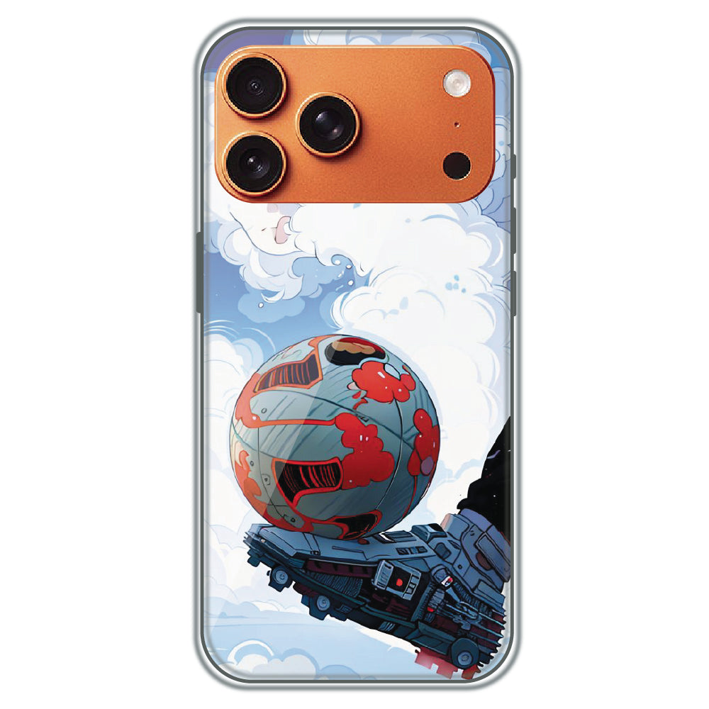 Cyber Football - Printed Silicone Case for Apple iPhone 17 Pro Max