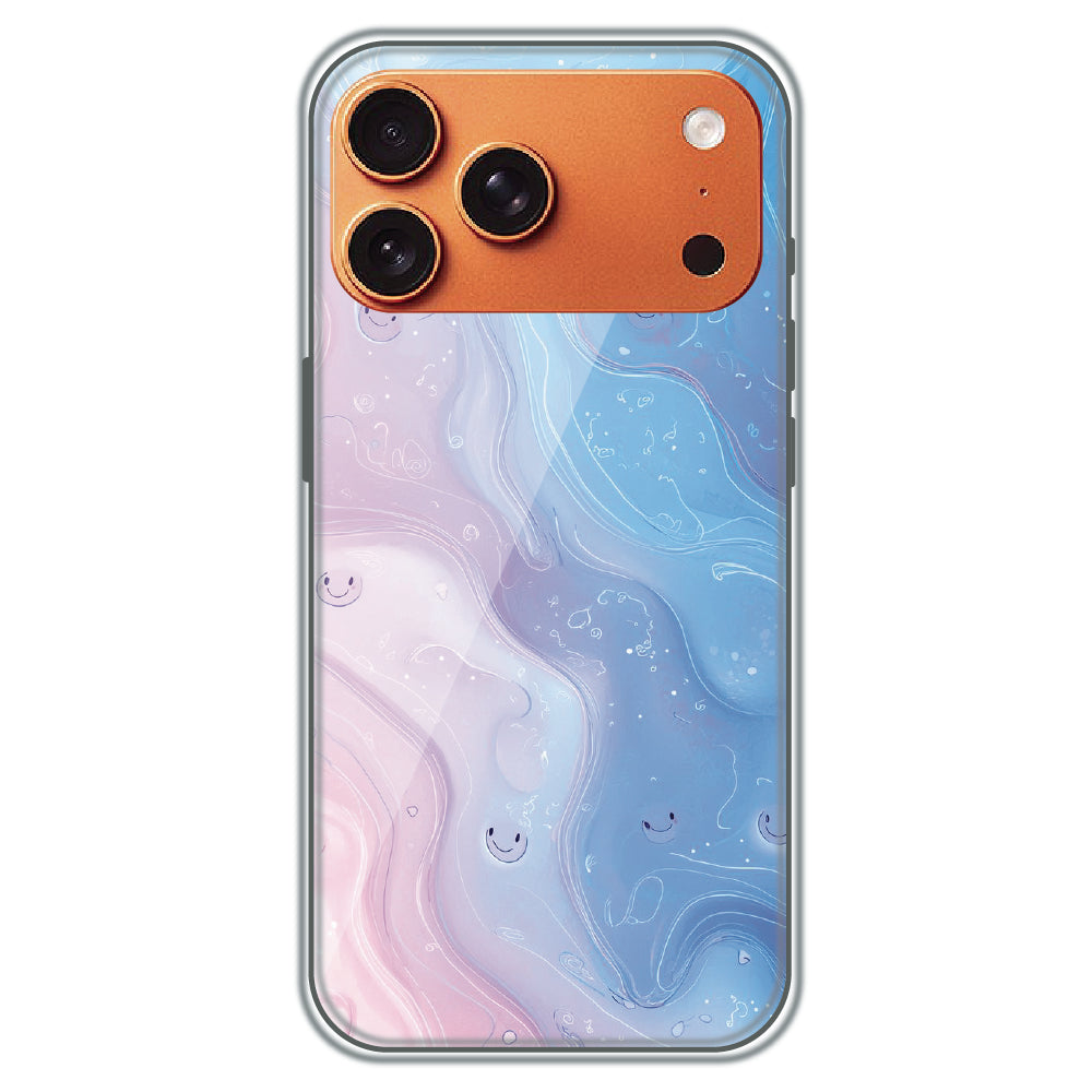 Dreamy Marble Smiles - Printed Silicone Case for Apple iPhone 17 Pro Max