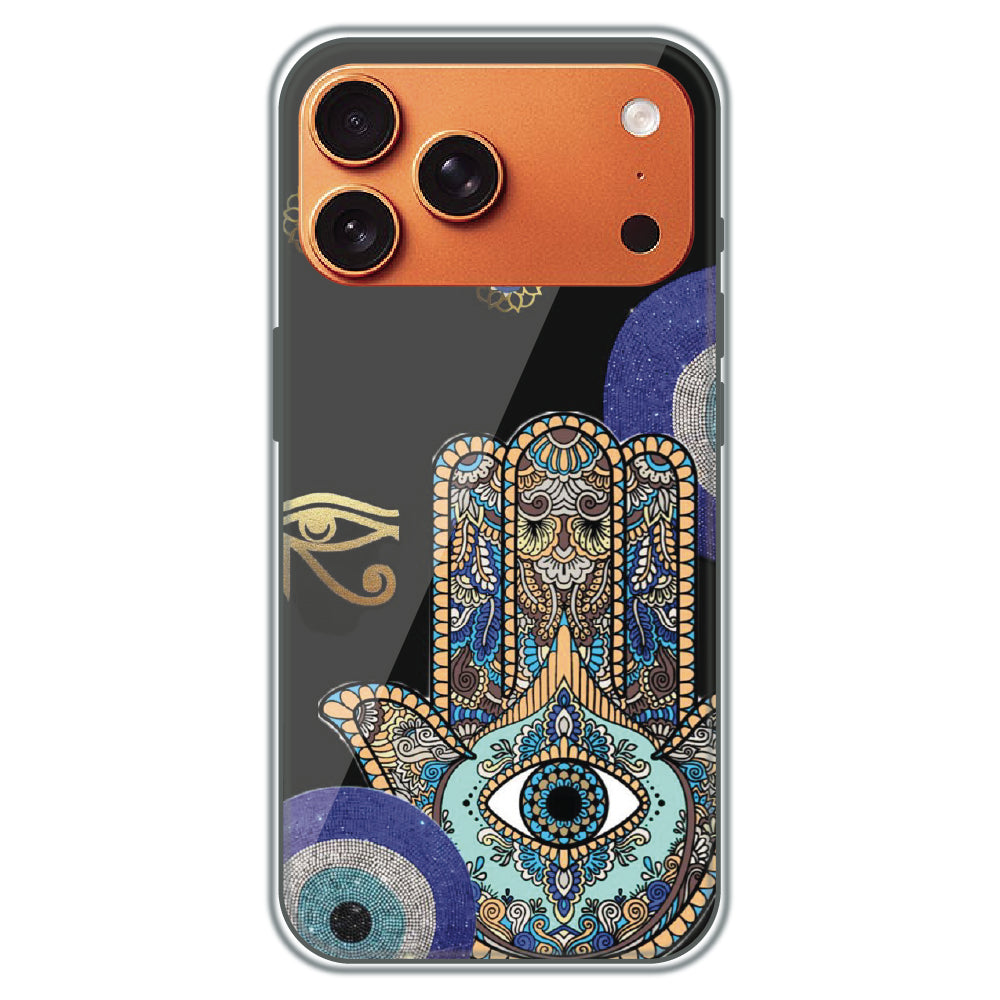 Hamsa Protection - Printed Silicone Case for Apple iPhone 17 Pro Max