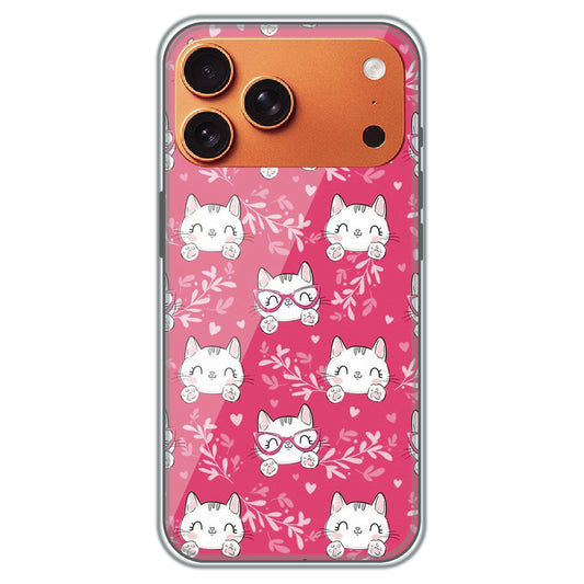 Kitty in Pink - Printed Silicone Case for Apple iPhone 17 Pro Max