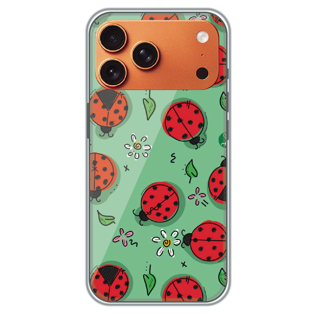 Ladybug Garden - Printed Silicone Case for Apple iPhone 17 Pro Max