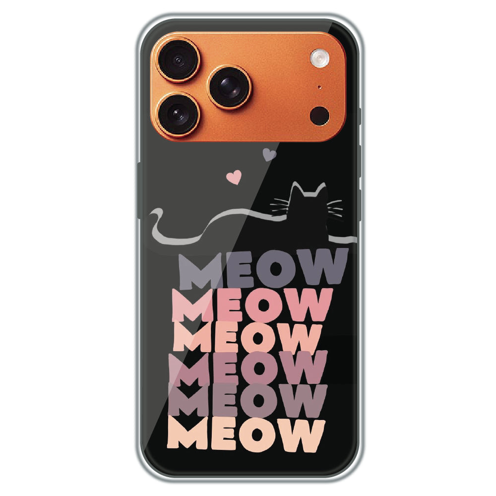 Meow Meow Meow - Printed Silicone Case for Apple iPhone 17 Pro Max