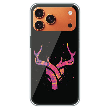 Neon Deer Antlers - Printed Silicone Case for Apple iPhone 17 Pro Max