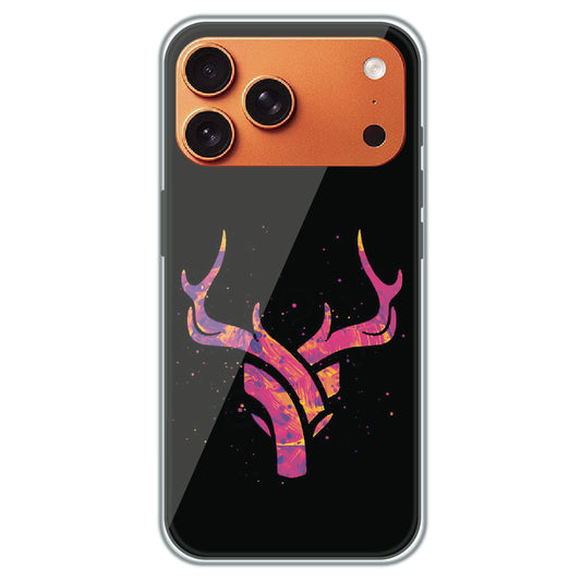 Neon Deer Antlers - Printed Silicone Case for Apple iPhone 17 Pro Max