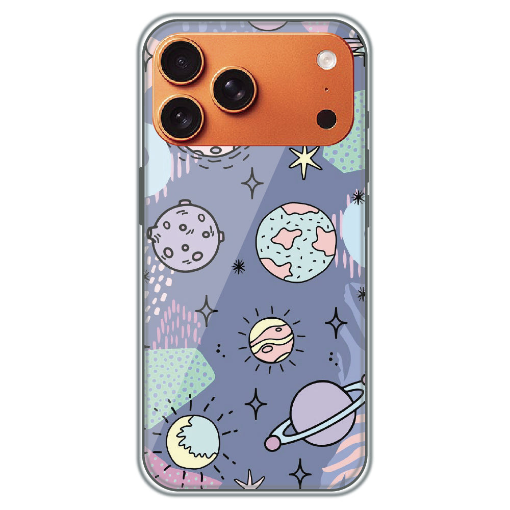 Pastel Planet Vector - Printed Silicone Case for Apple iPhone 17 Pro Max