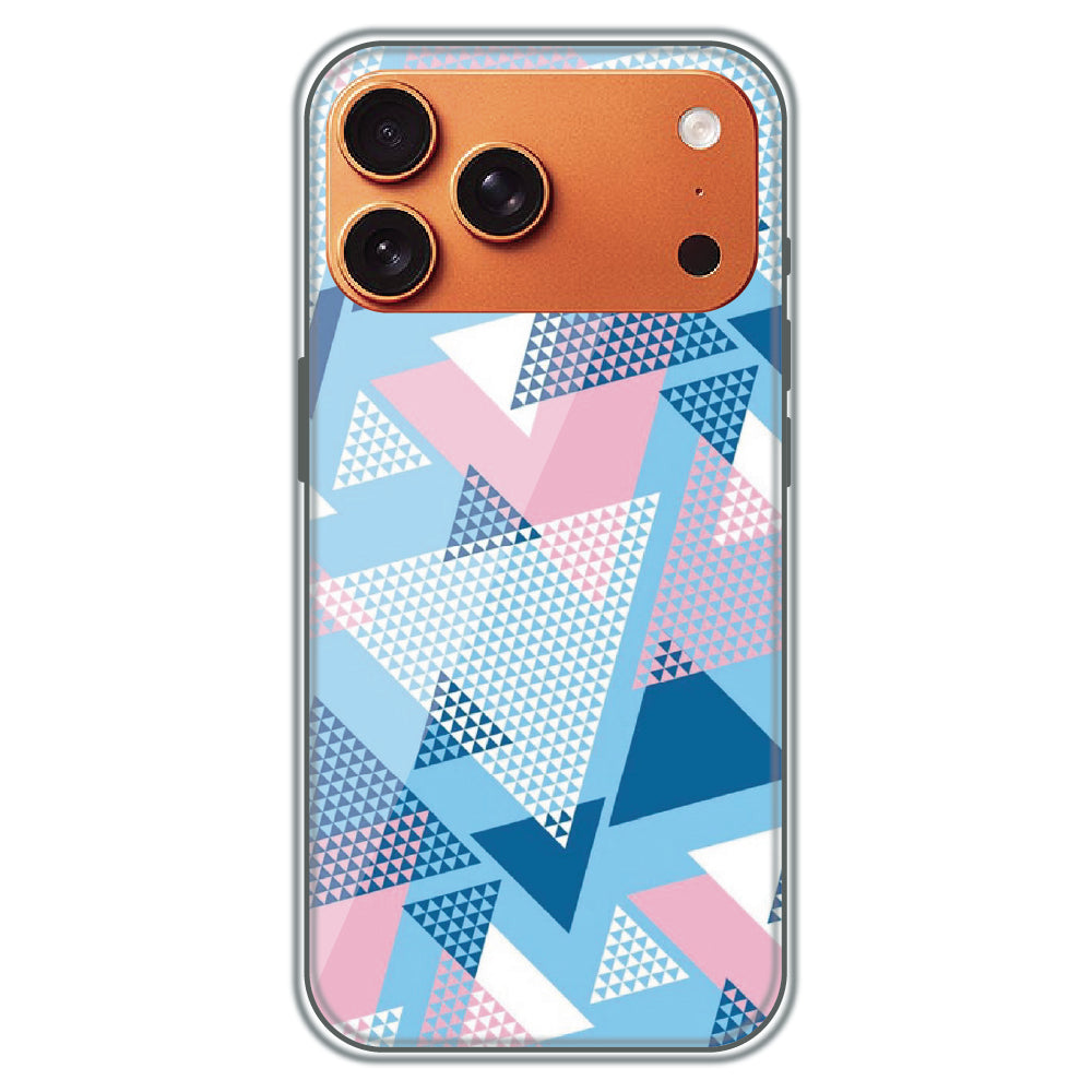 Pastel Triangles - Printed Silicone Case for Apple iPhone 17 Pro Max