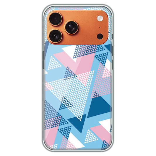 Pastel Triangles - Printed Silicone Case for Apple iPhone 17 Pro Max
