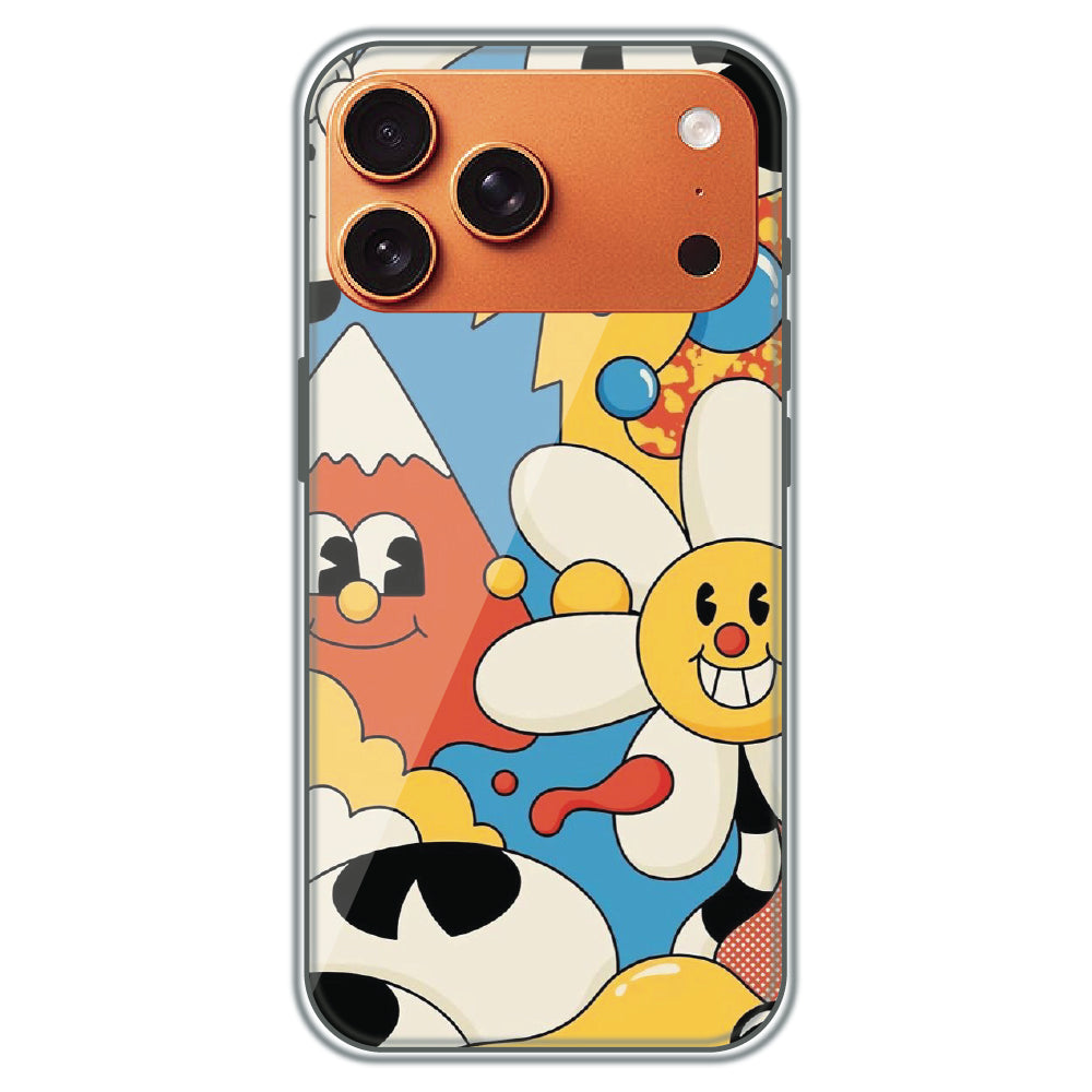 Pop Doodle Party - Printed Silicone Case for Apple iPhone 17 Pro Max