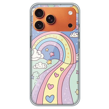 Rainbow Path - Printed Silicone Case for Apple iPhone 17 Pro Max