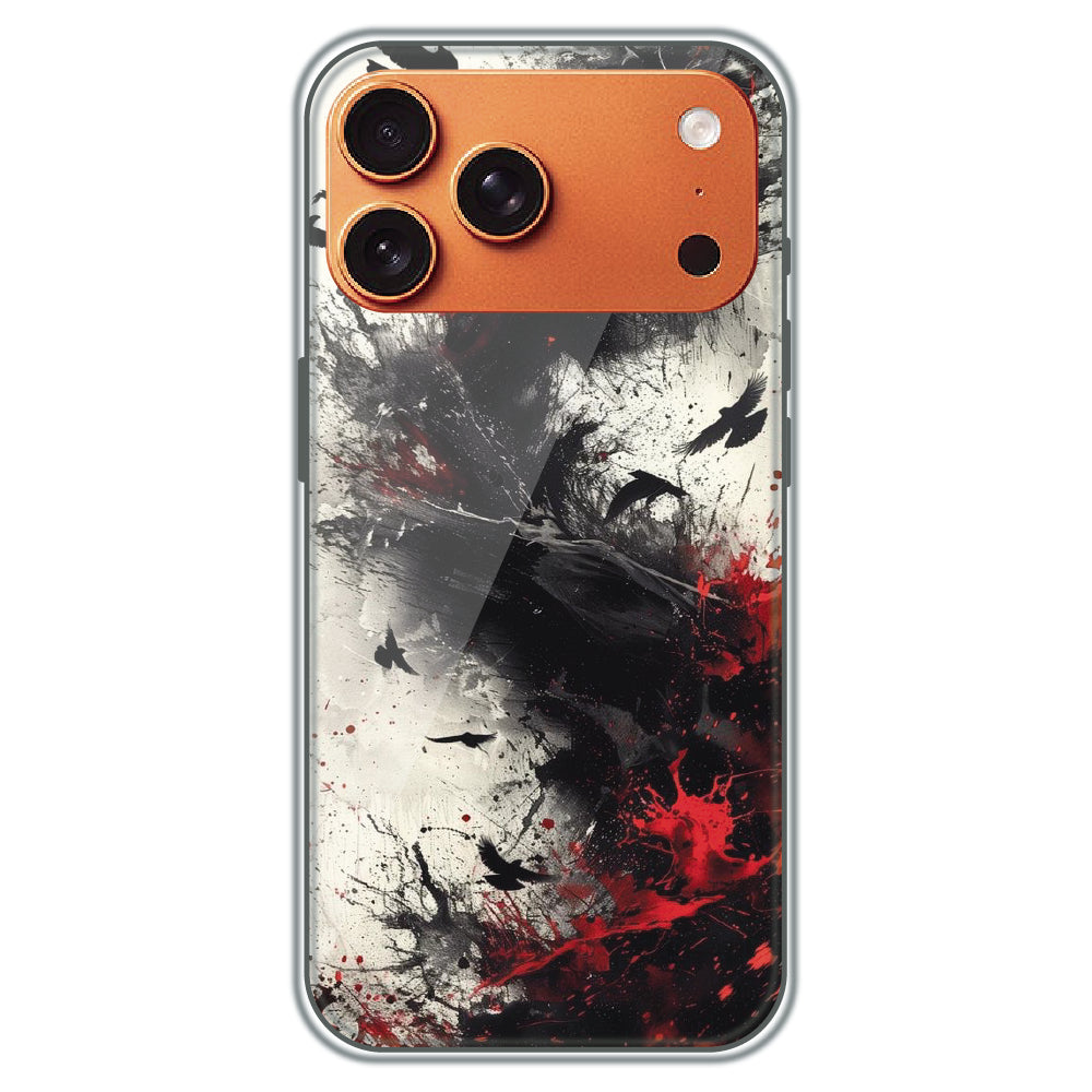 Scarlet Shadows - Printed Silicone Case for Apple iPhone 17 Pro Max