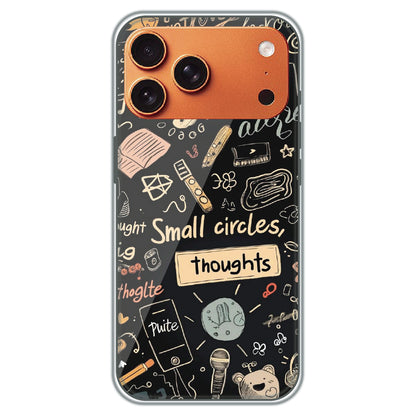 Small Circles, Big Thoughts - Printed Silicone Case for Apple iPhone 17 Pro Max