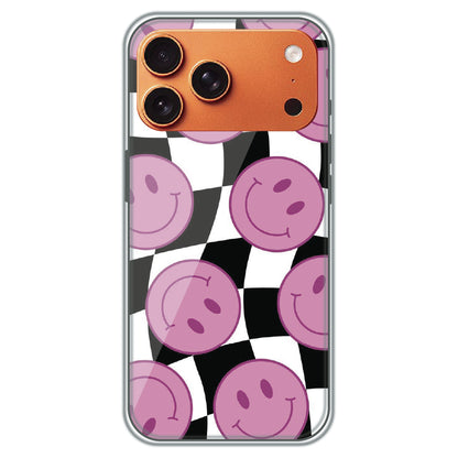 Smiley Checkerboard - Printed Silicone Case for Apple iPhone 17 Pro Max
