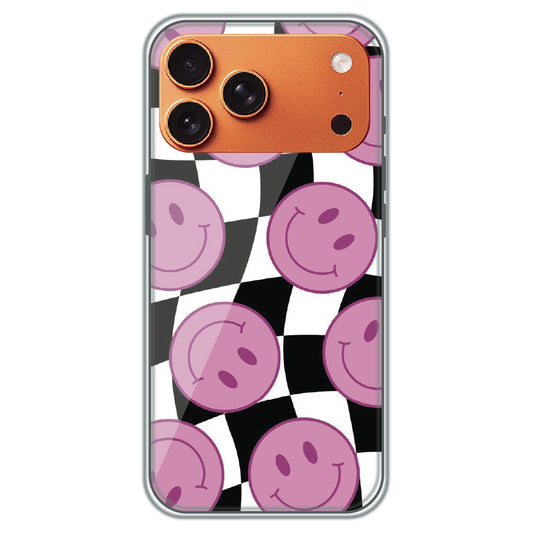 Smiley Checkerboard - Printed Silicone Case for Apple iPhone 17 Pro Max