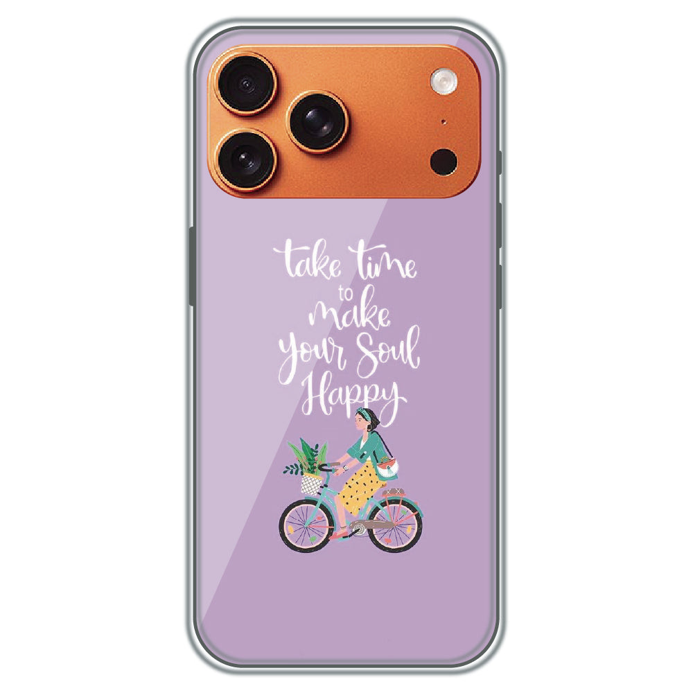 Soul Happy Quote - Printed Silicone Case for Apple iPhone 17 Pro Max