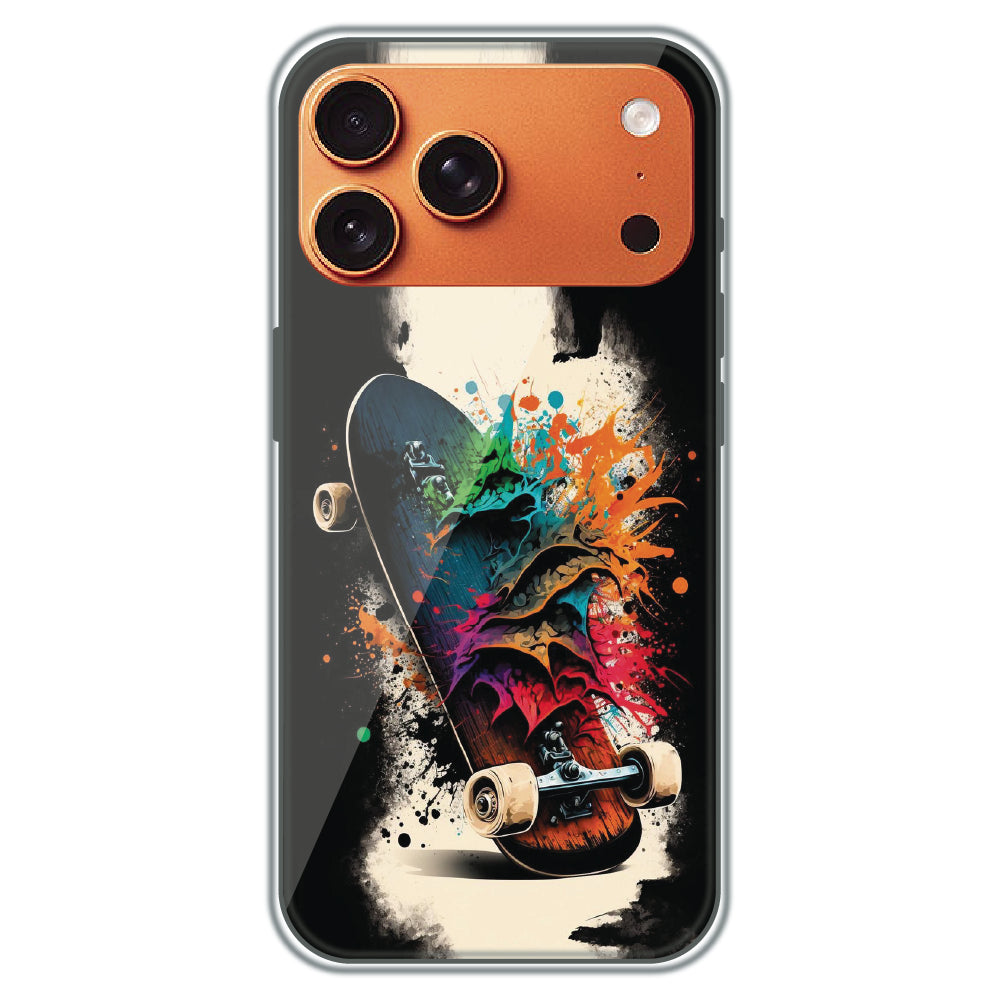 Splash Skate - Printed Silicone Case for Apple iPhone 17 Pro Max