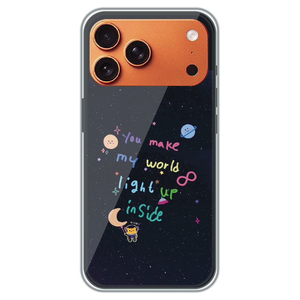 Starlight Love Note - Printed Silicone Case for Apple iPhone 17 Pro Max