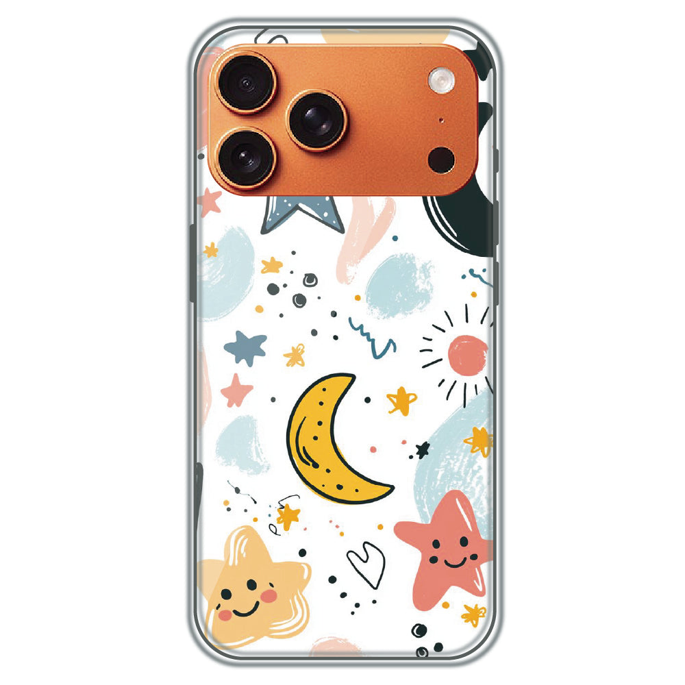 Starry Night Friends - Printed Silicone Case for Apple iPhone 17 Pro Max