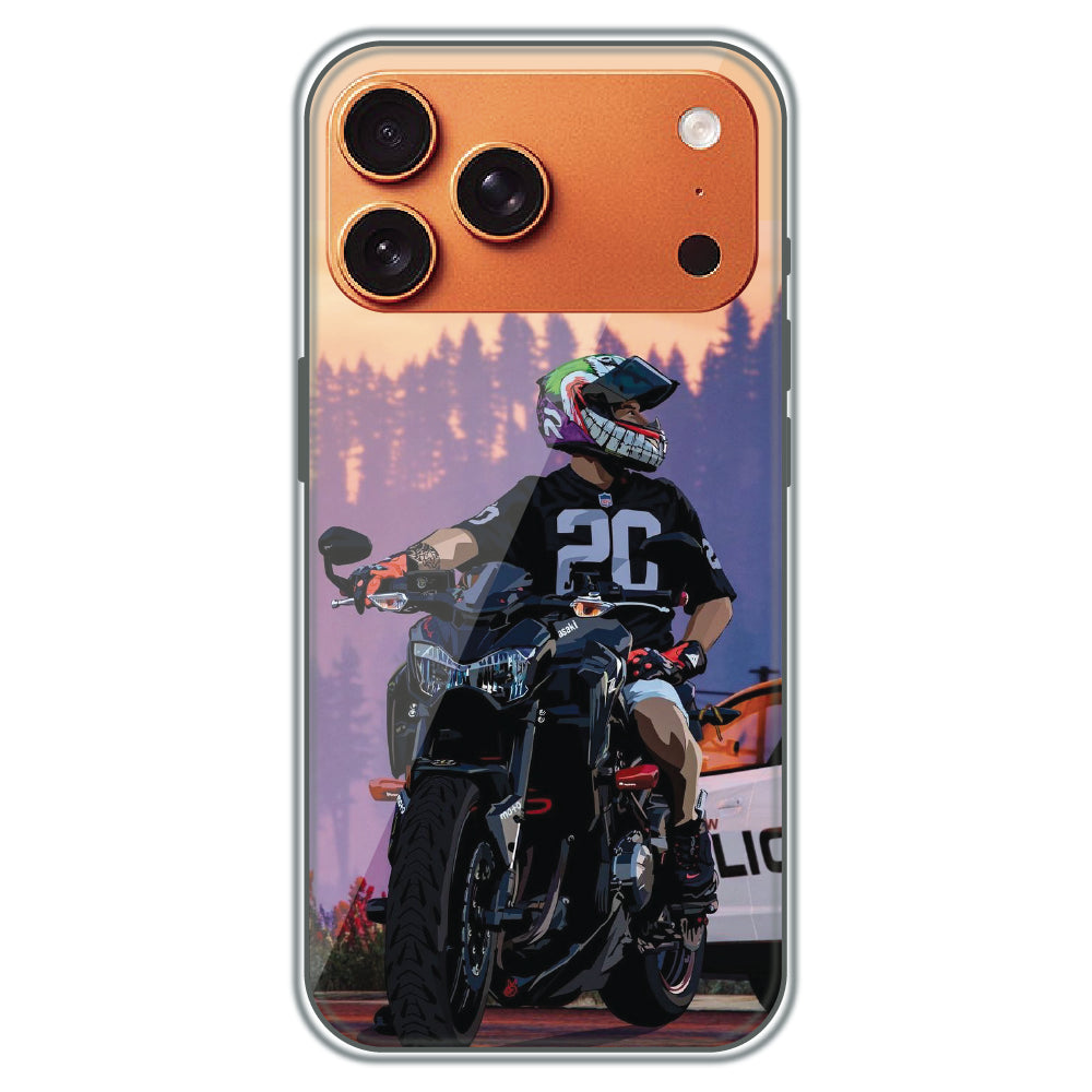 Sunset Rider - Printed Silicone Case for Apple iPhone 17 Pro Max