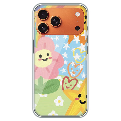 Sunshine Doodle Garden - Printed Silicone Case for Apple iPhone 17 Pro Max