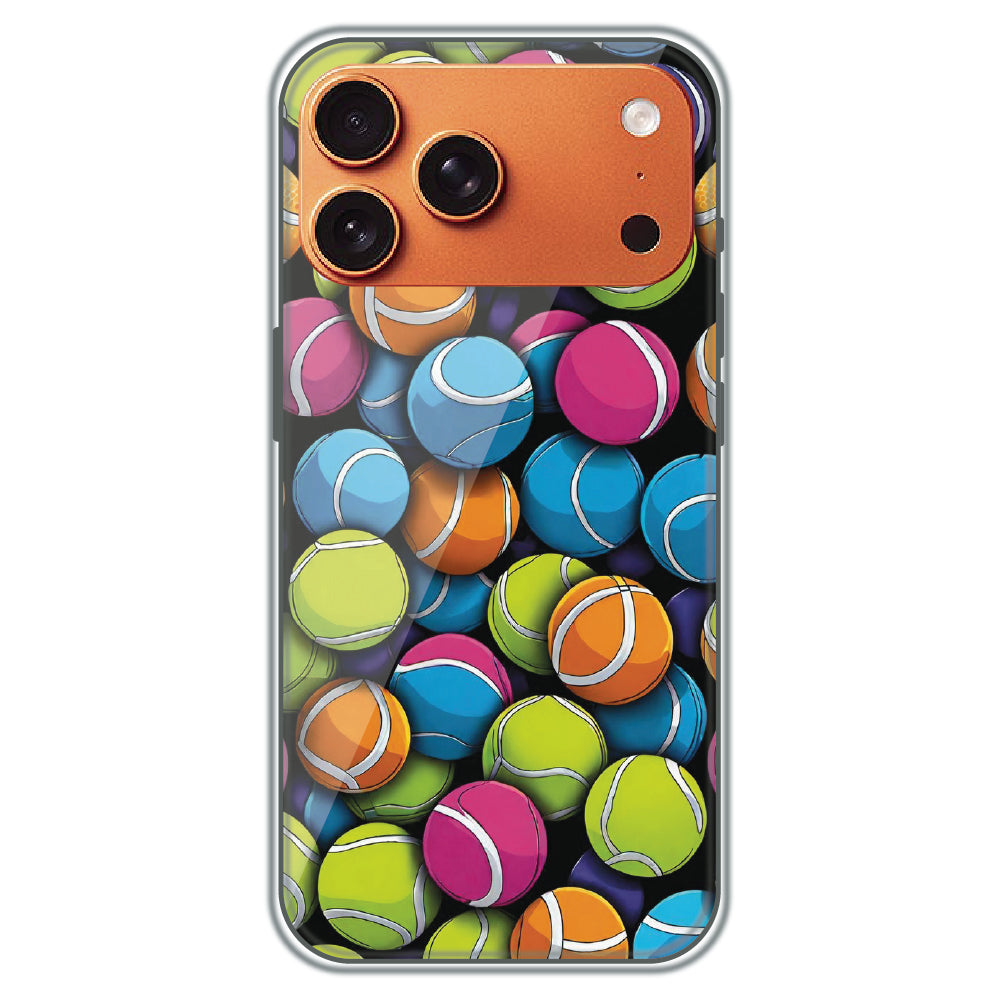 Tennis Ball Pile - Printed Silicone Case for Apple iPhone 17 Pro Max