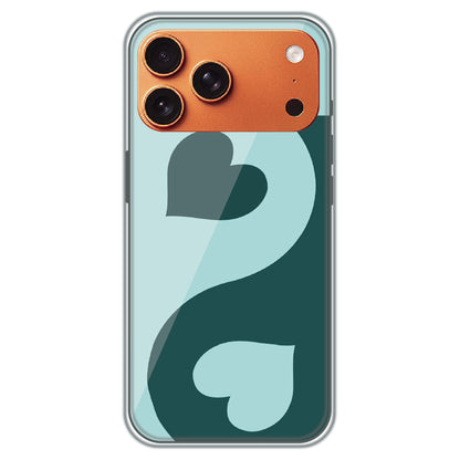 Yin Yang Hearts - Printed Silicone Case for Apple iPhone 17 Pro Max