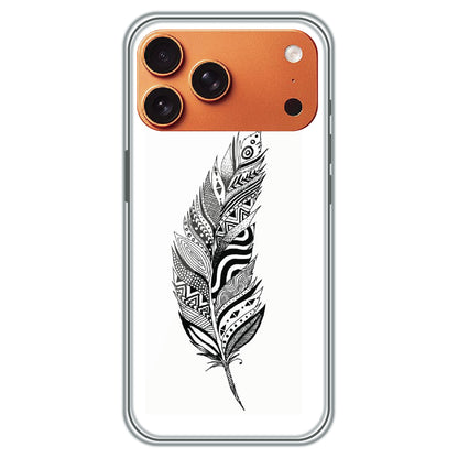 Zentangle Feather - Printed Silicone Case for Apple iPhone 17 Pro Max