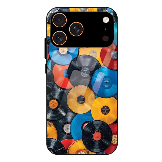 Retro Vinyl Record Pattern - Glass Case For Apple iPhone 17 Pro Max