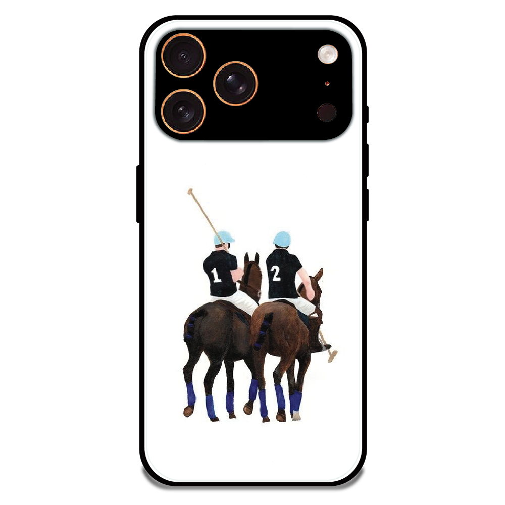 Polo Riders - Glossy Metal Silicone Case For Apple iPhone 17 Pro Max