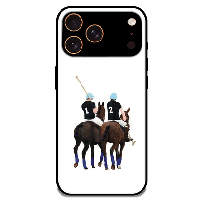 Polo Riders - Glossy Metal Silicone Case For Apple iPhone 17 Pro Max