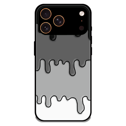 Smoky Drip Abstract - Glossy Metal Silicone Case For Apple iPhone 17 Pro Max