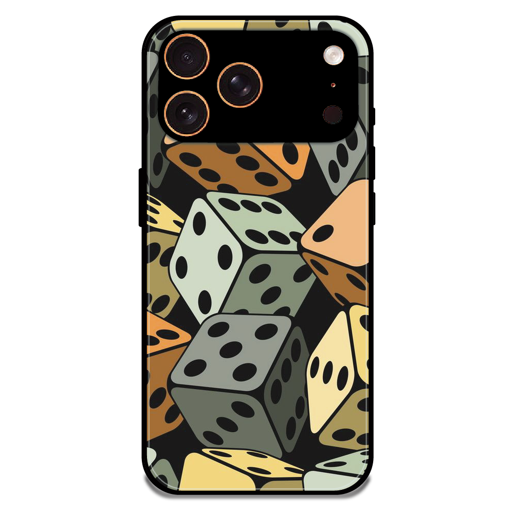 Dice - Glossy Metal Silicone Case For Apple iPhone 17 Pro Max