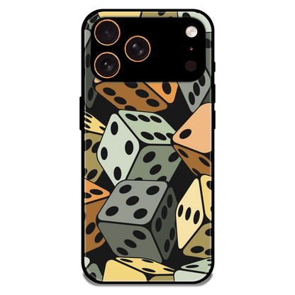Dice - Glossy Metal Silicone Case For Apple iPhone 17 Pro Max