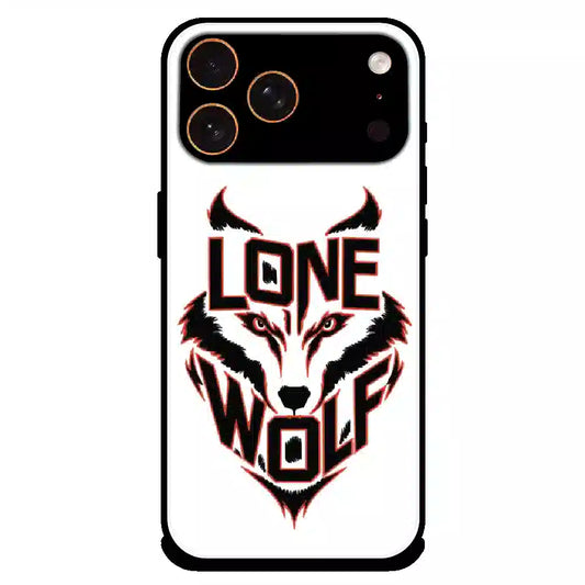 Lone Wolf Power Art - Glossy Metal Silicone Case For Apple iPhone 17 Pro Max