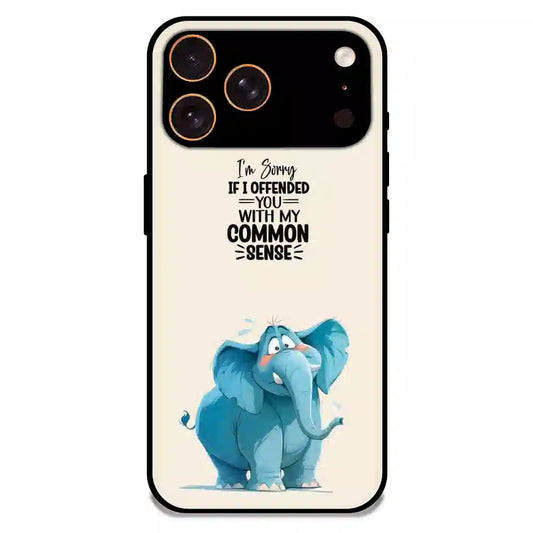 Sarcastic Elephant Quote - Glossy Metal Silicone Case For Apple iPhone 17 Pro Max
