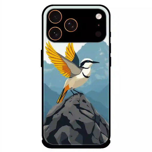 Mountain Bird Freedom Art - Glossy Metal Silicone Case For Apple iPhone 17 Pro Max