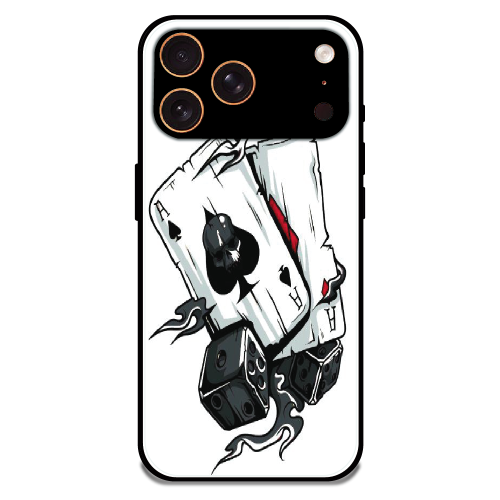 Aces & Dice - Glossy Metal Silicone Case For Apple iPhone 17 Pro Max