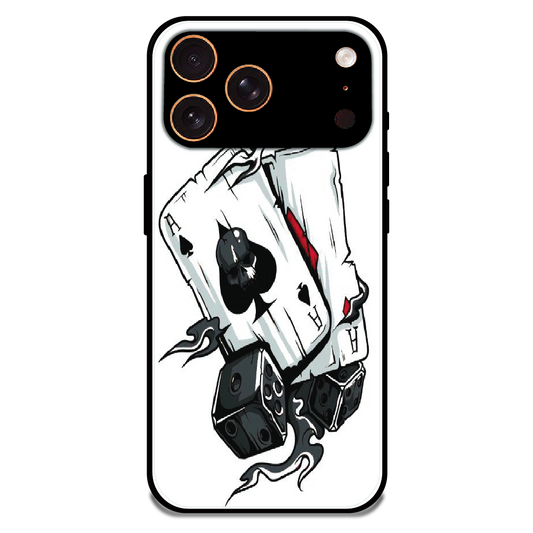 Aces & Dice - Glossy Metal Silicone Case For Apple iPhone 17 Pro Max