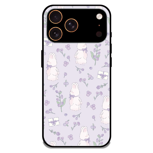 Lavender Bunny Gifts - Glossy Metal Silicone Case For Apple iPhone 17 Pro Max