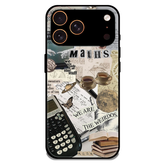 Study Vibes Maths - Glossy Metal Silicone Case For Apple iPhone 17 Pro Max