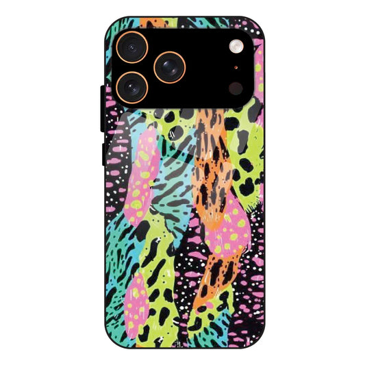Colorful Artistic Paint Splash - Glass Case For Apple iPhone 17 Pro