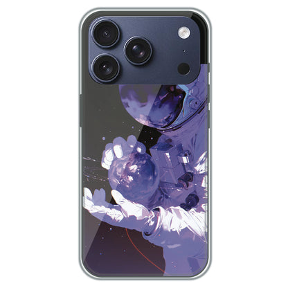 Astronaut in Space - Printed Silicone Case for Apple iPhone 17 Pro