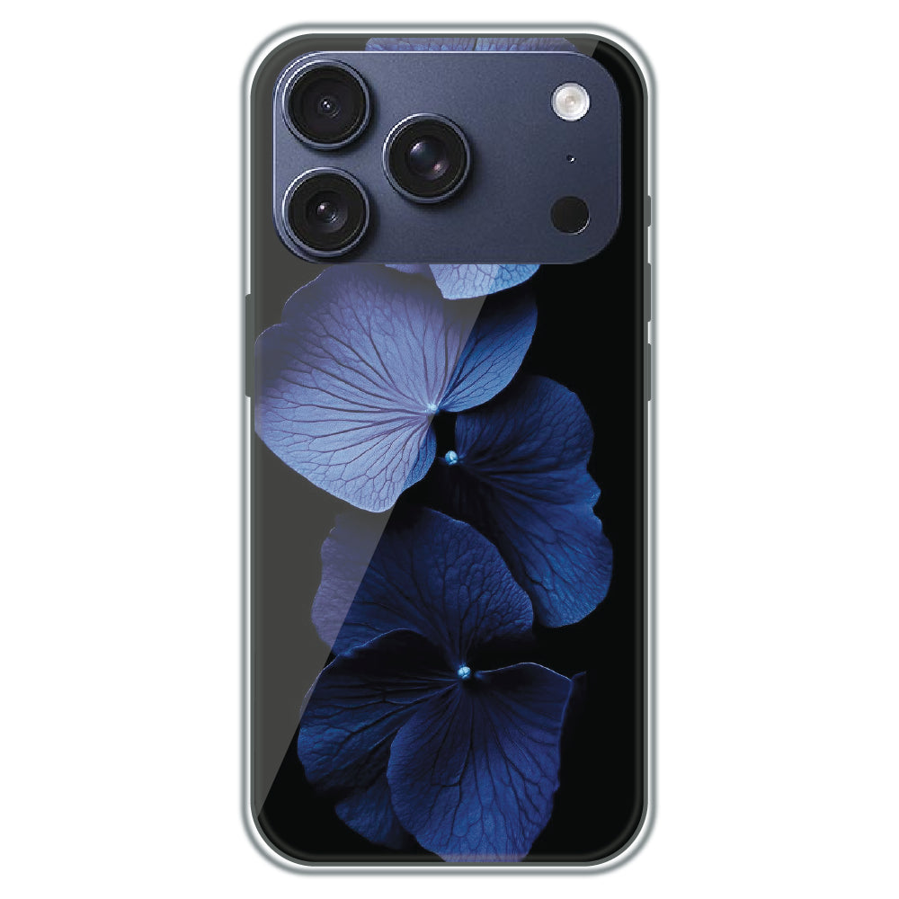 Blue Hydrangea - Printed Silicone Case for Apple iPhone 17 Pro