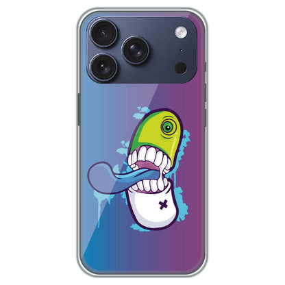 Chomp Pill Monster - Printed Silicone Case for Apple iPhone 17 Pro