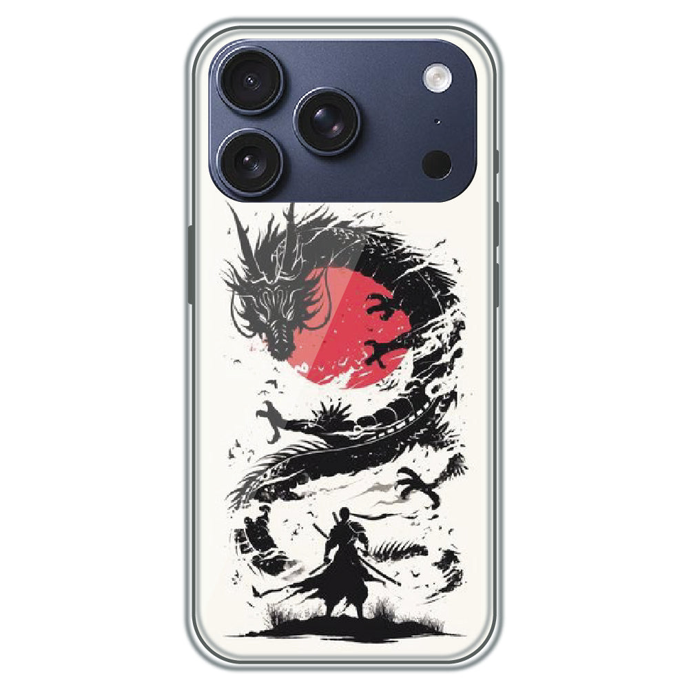Dragon Samurai - Printed Silicone Case for Apple iPhone 17 Pro
