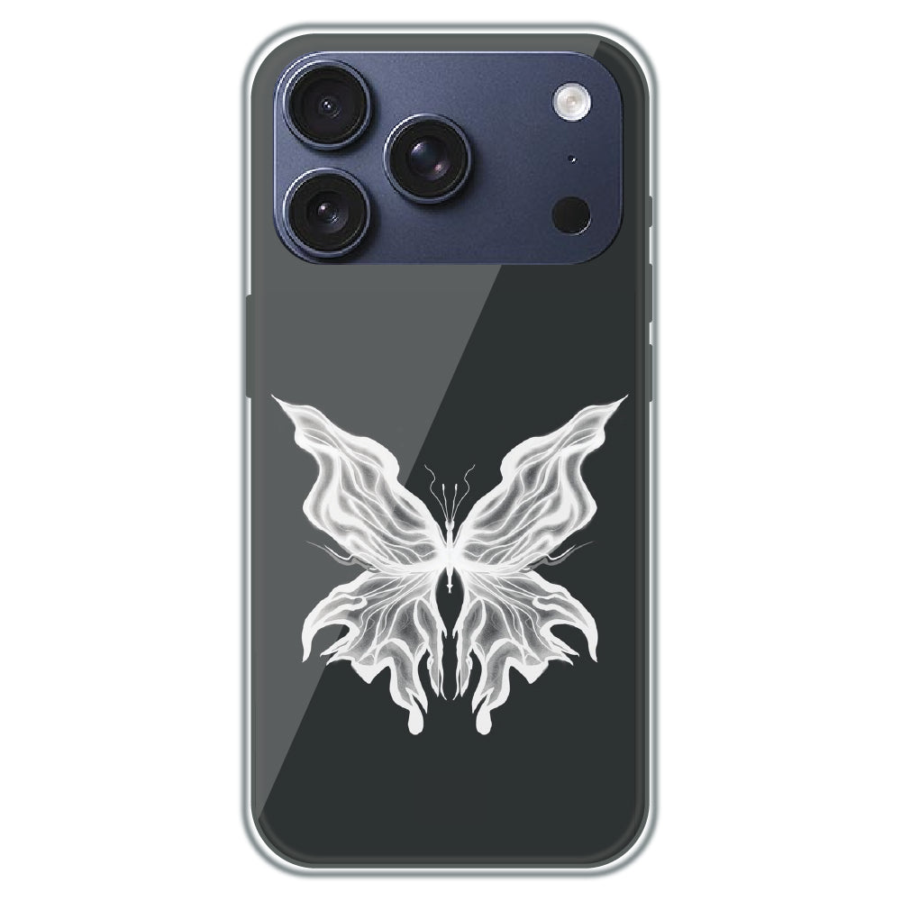 Ghost Butterfly - Printed Silicone Case for Apple iPhone 17 Pro