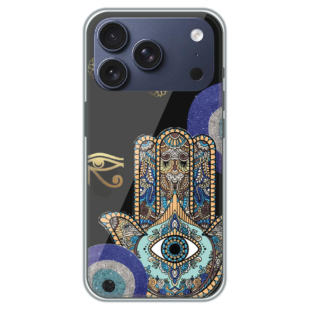 Hamsa Protection - Printed Silicone Case for Apple iPhone 17 Pro