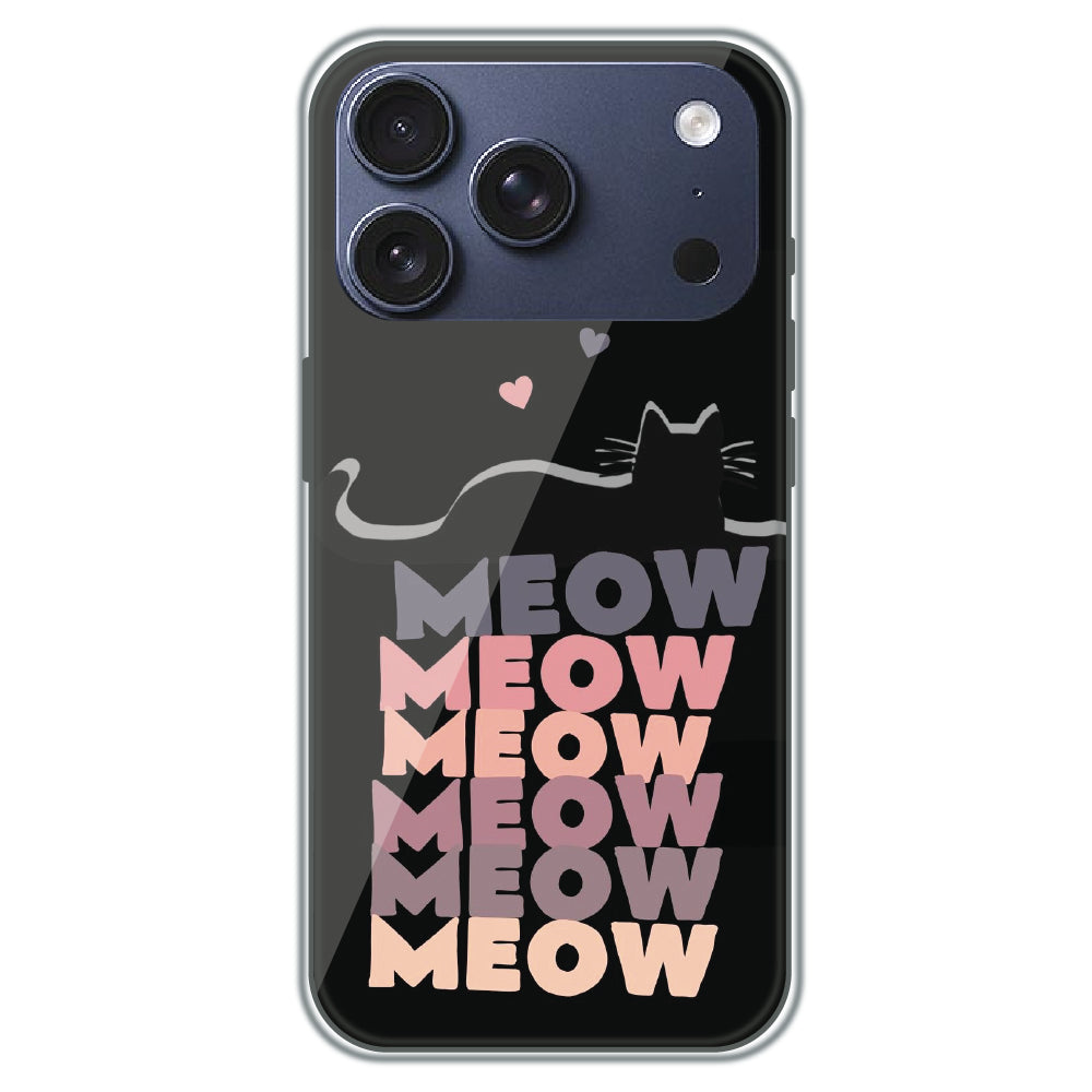 Meow Meow Meow - Printed Silicone Case for Apple iPhone 17 Pro