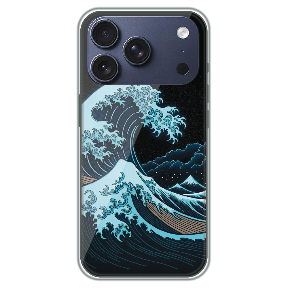 Midnight Tsunami - Printed Silicone Case for Apple iPhone 17 Pro