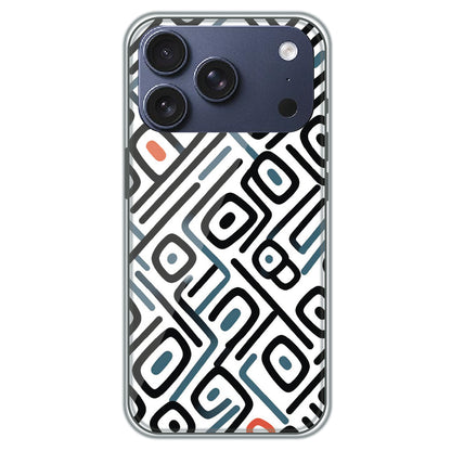 Monochrome Maze - Printed Silicone Case for Apple iPhone 17 Pro