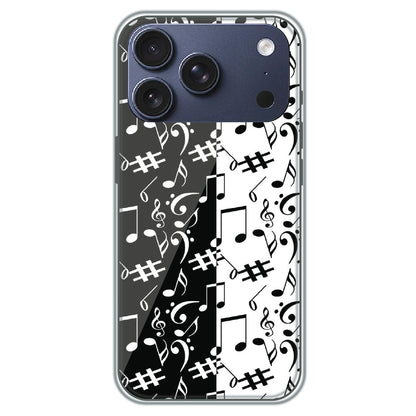 Music Notes - Printed Silicone Case for Apple iPhone 17 Pro